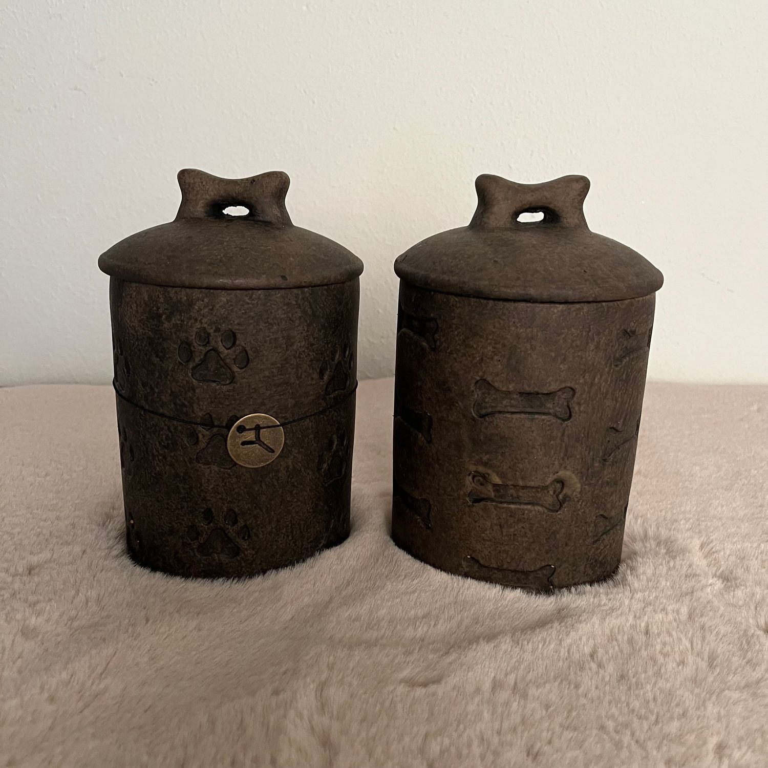 Sort. of 2 Pots Jet'S Storage Majestic Brown