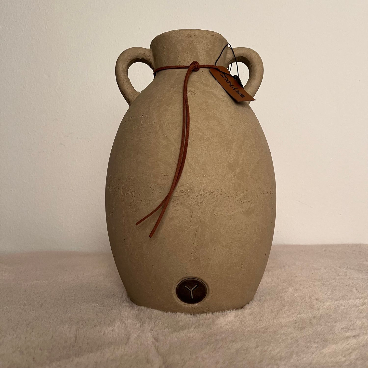 Classic Jug Two Ears Rope Majestic Taupe