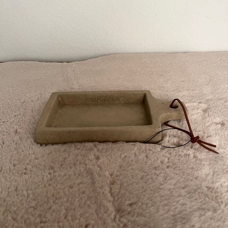 Plate Rectangular with Rope Majestic Taupe