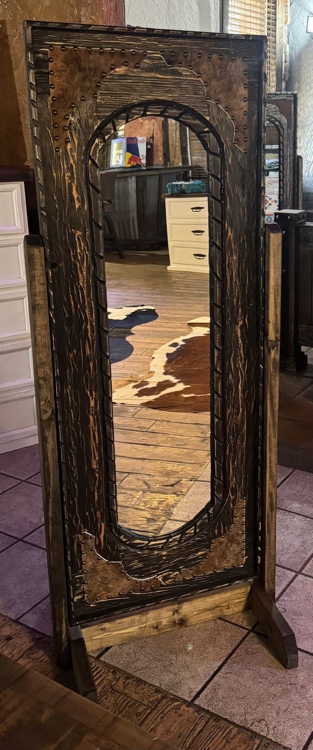 NEW STYLE CHEVELLE MIRROR, COLOR: BROWN