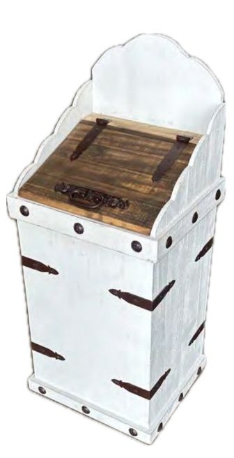 TRASH CAN DIRECT, COLOR: WHITE