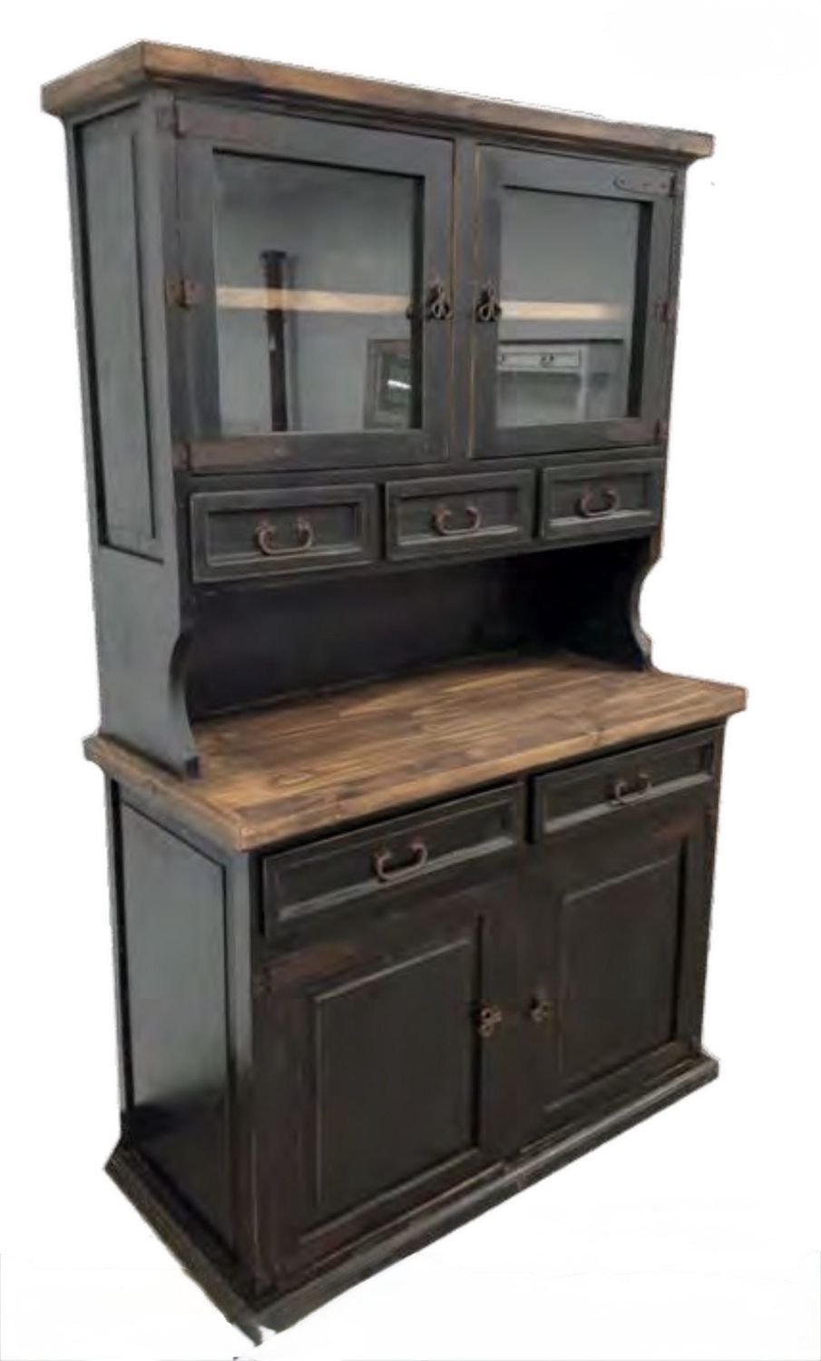 2 doors/5 drawer cupboard-VIT10, COLOR: BLK