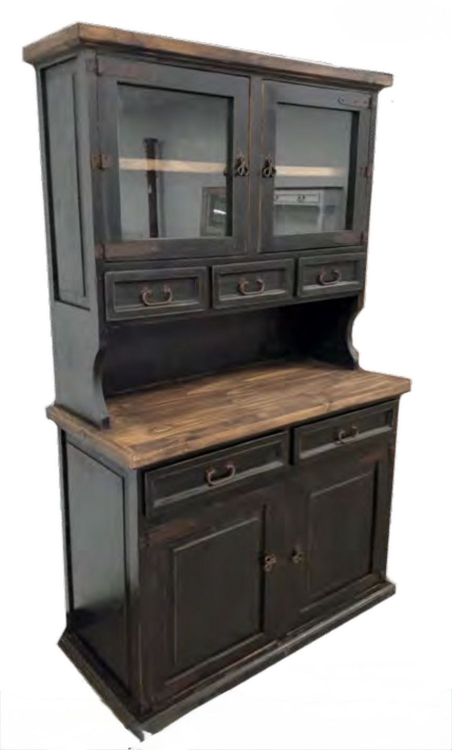 2 doors/5 drawer cupboard-VIT10, COLOR: BLK