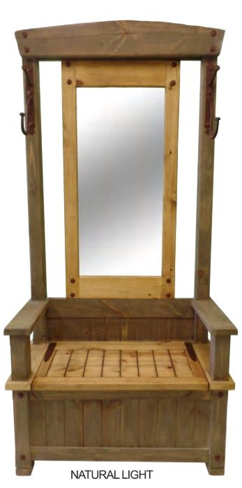 HALL TREE BENCH, COLOR: NL