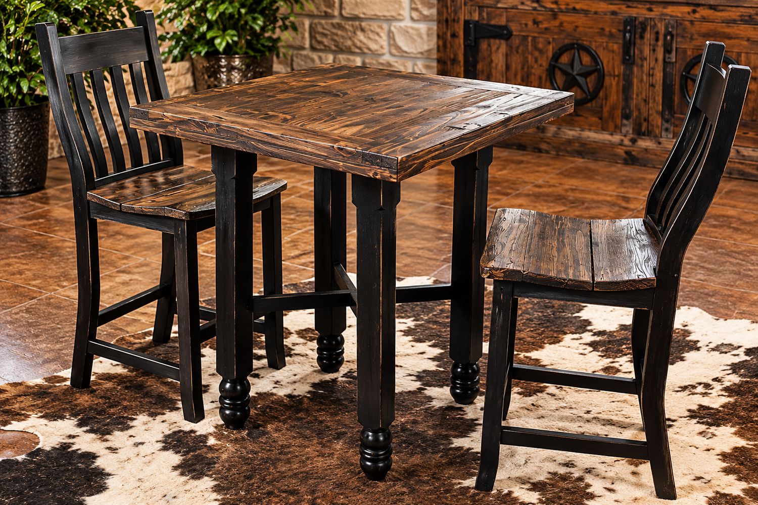 SQUARE LEG BAR TABLE