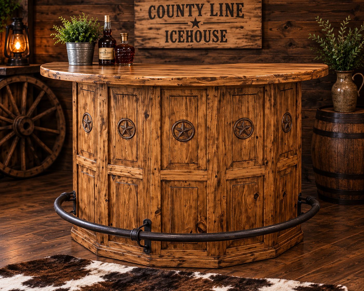 CURVED BAR W/ STAR