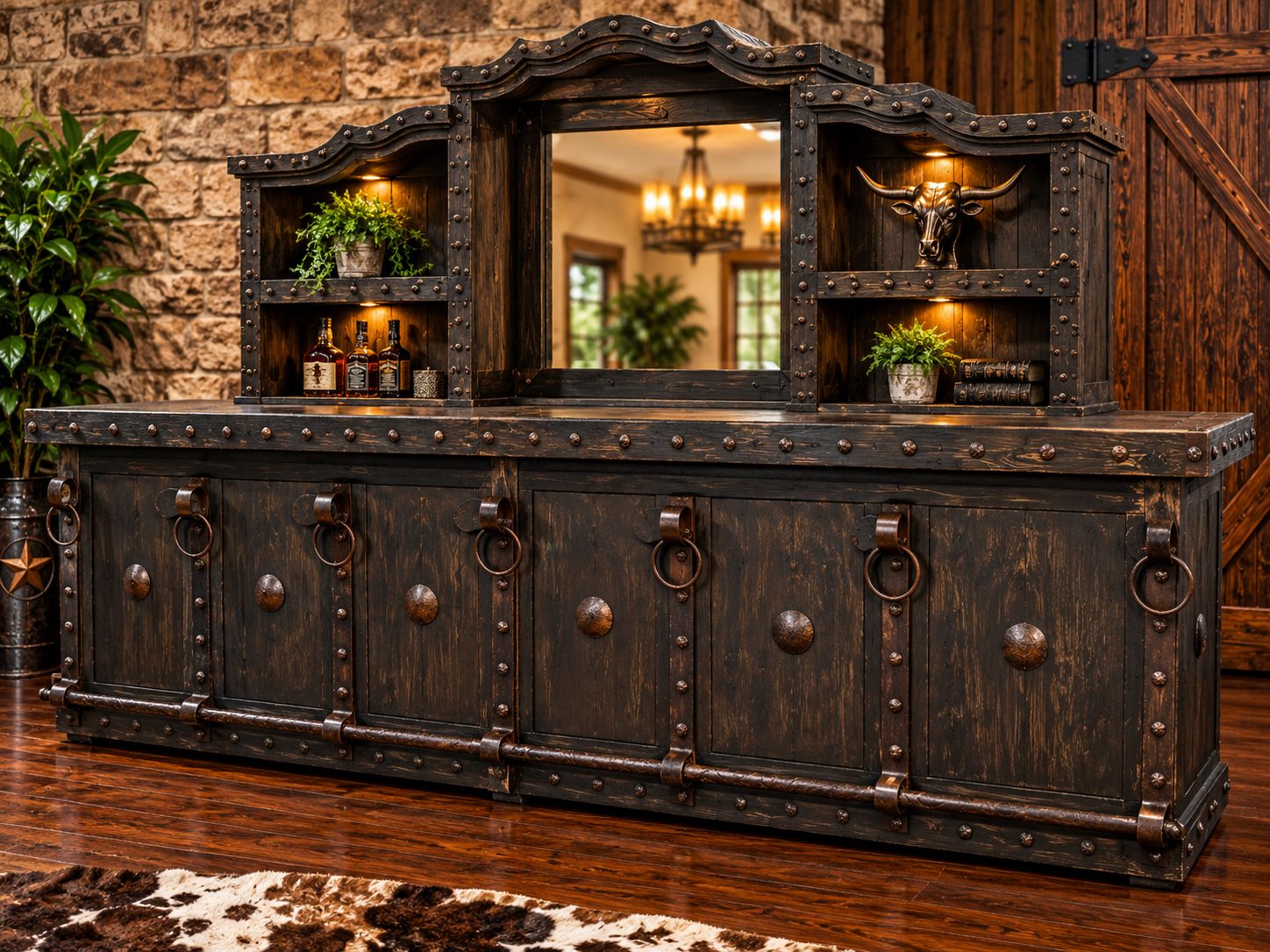 Old West Custom Bar BLK 14FT