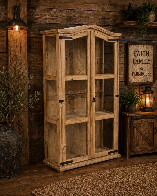 2 Door Hutch w/ Glass VIT 11