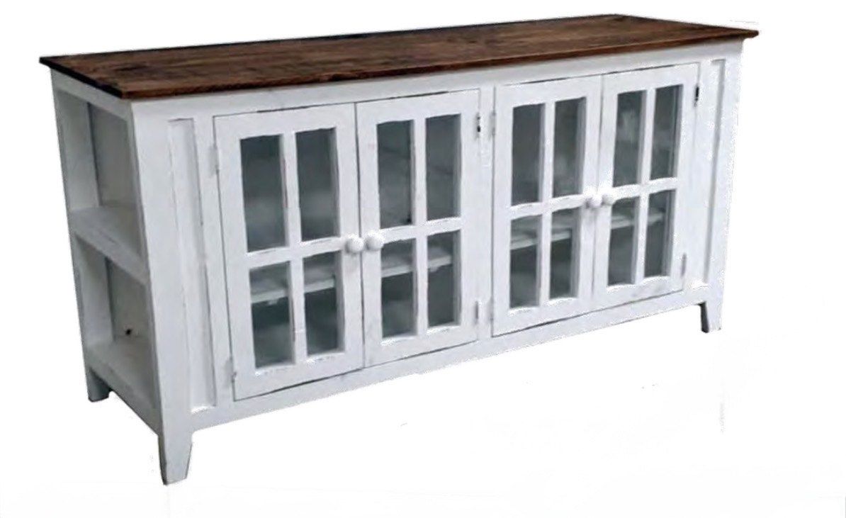 BELLA TV STAND, COLOR: WHITE