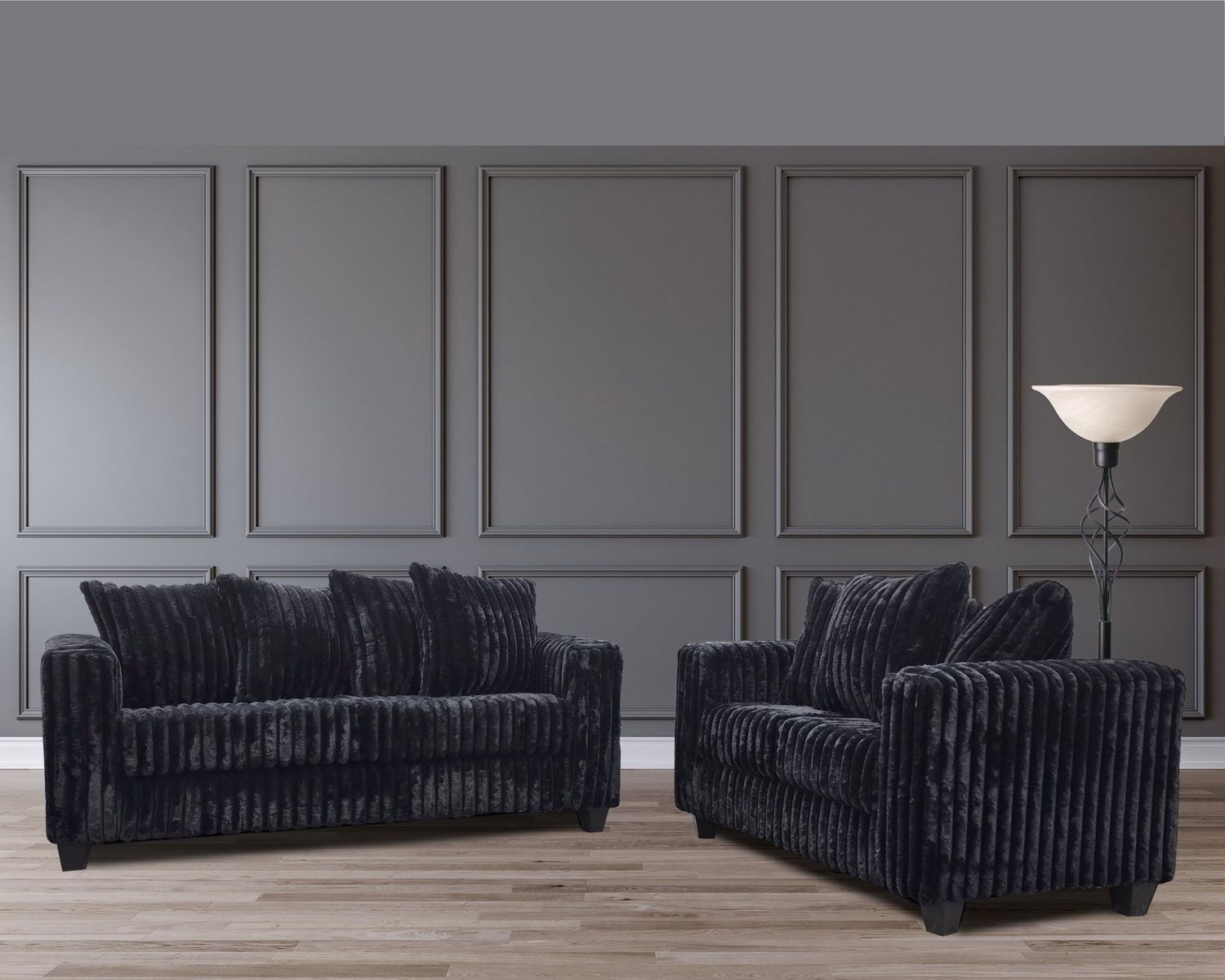 300 Hugo, COLOR: 300 Hugo Black, TYPE: SOFA