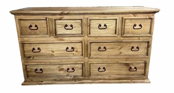 8 DRAWER DRESSER WHITE