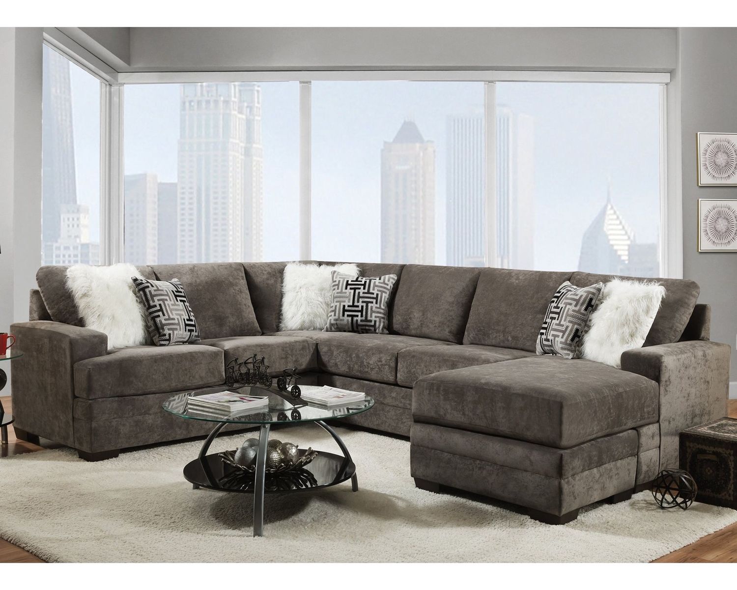 2760 SECTIONAL REVERSIBLE, TYPE: 2760 Cloud Charcoal Combo