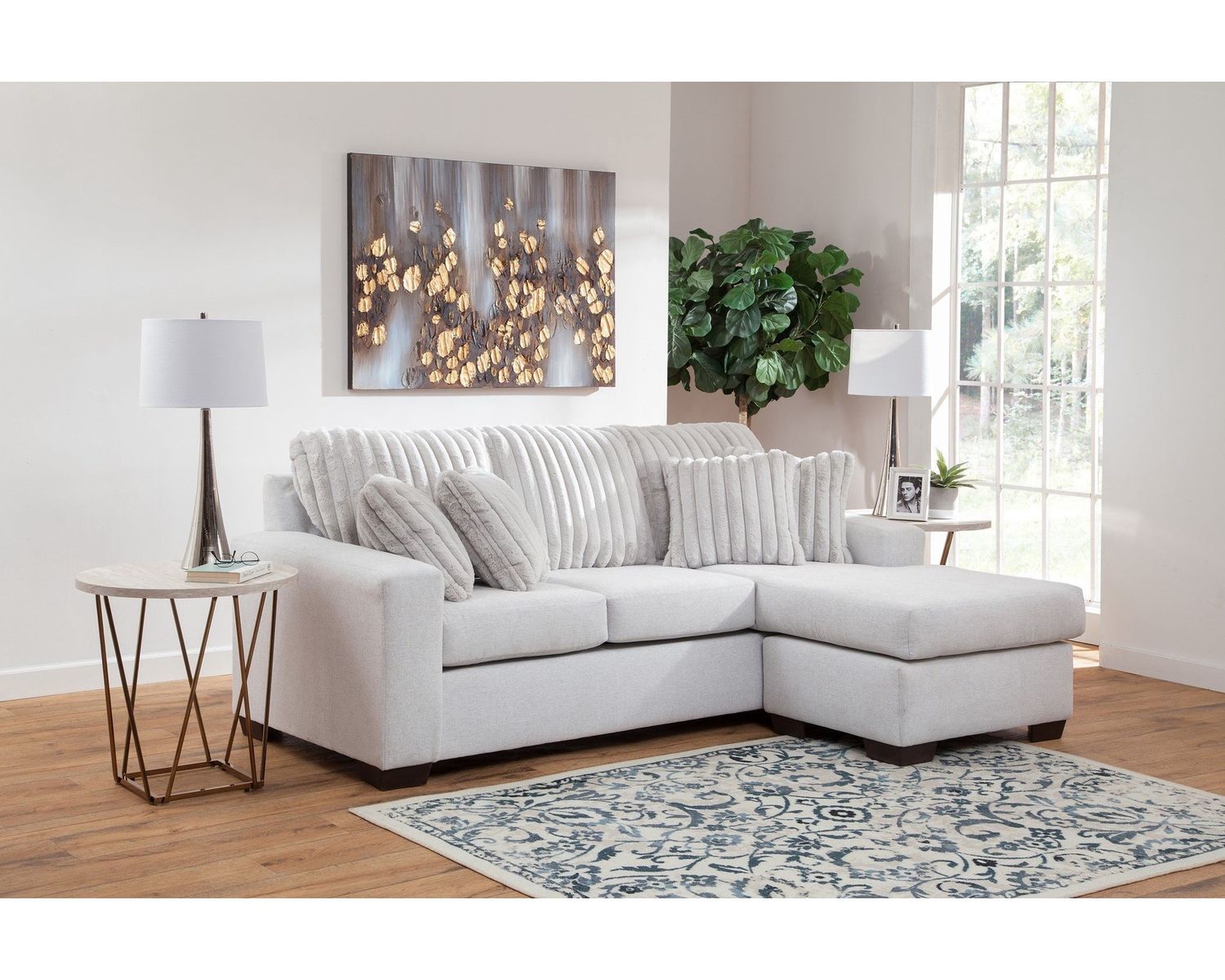 2910 SECTIONAL, COLOR: 2910 Dexter Newsprint