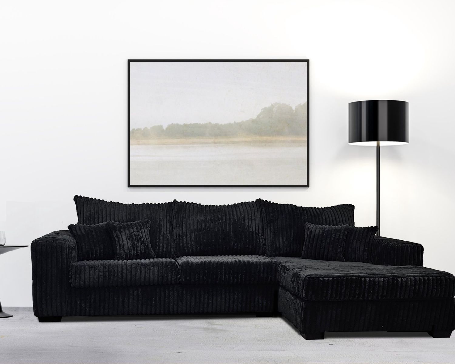 1008 SECTIONAL, COLOR: 1008 Black Nashville
