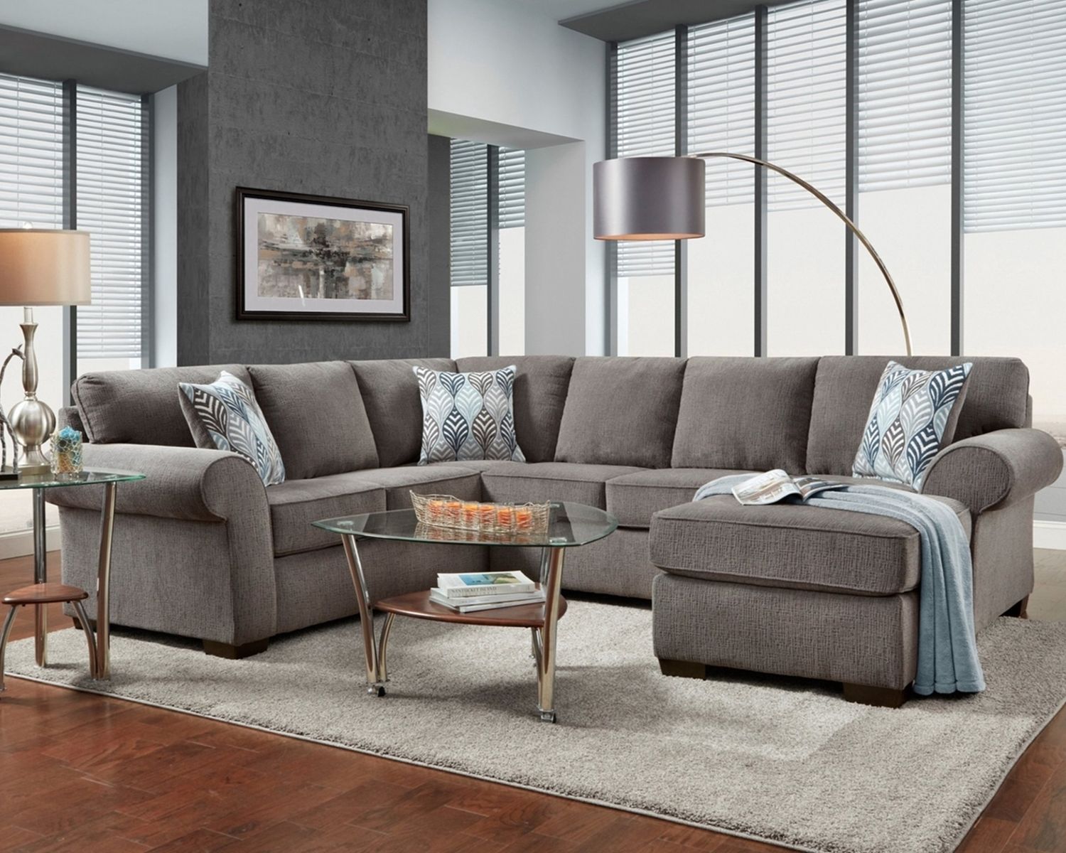 3050 SECTIONALS REVEERSIBLE, COLOR: 3051 Charisma Smoke