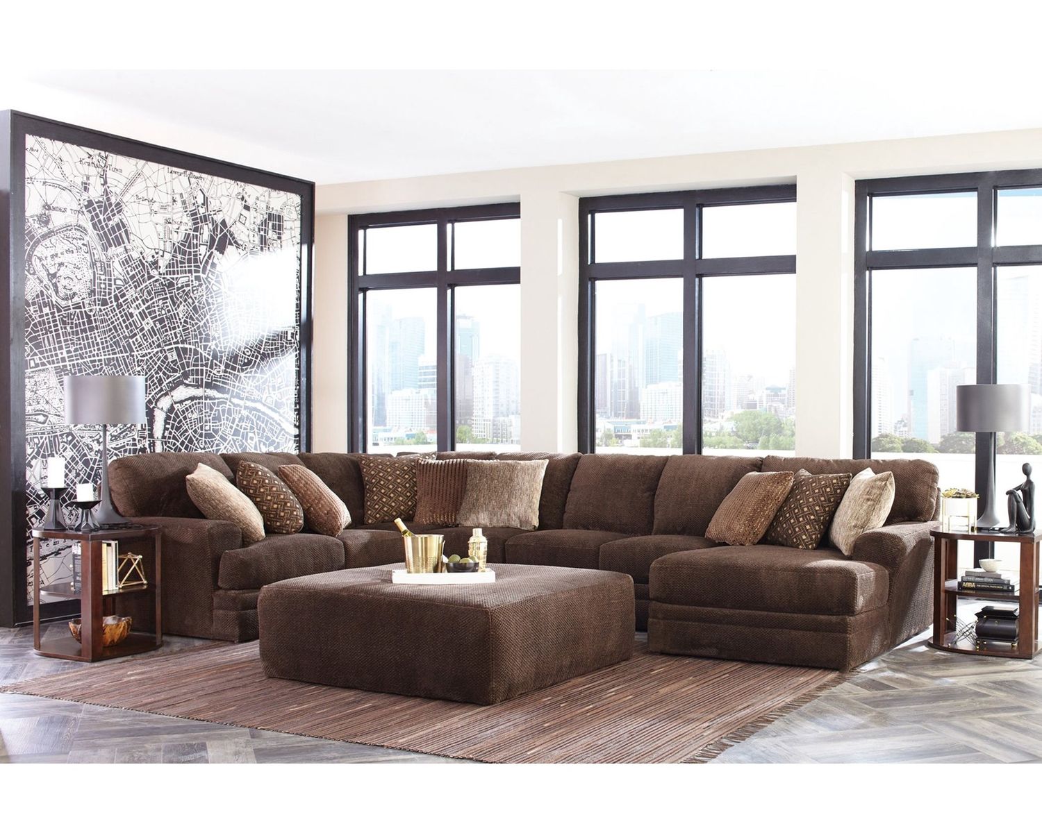 4376 SECTIONAL, COLOR: 4376 Mammoth Chocolate