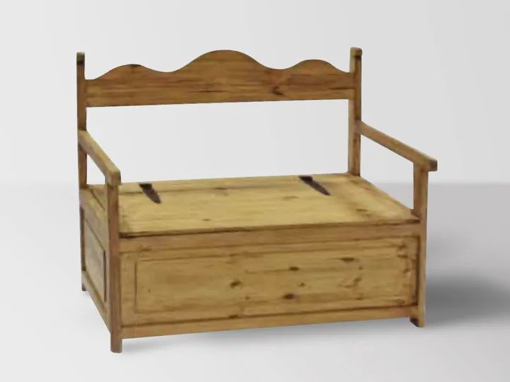 Paris Bench w/Storage Under Seat, DESIGN: Paris Bench w/Storage Under Seat