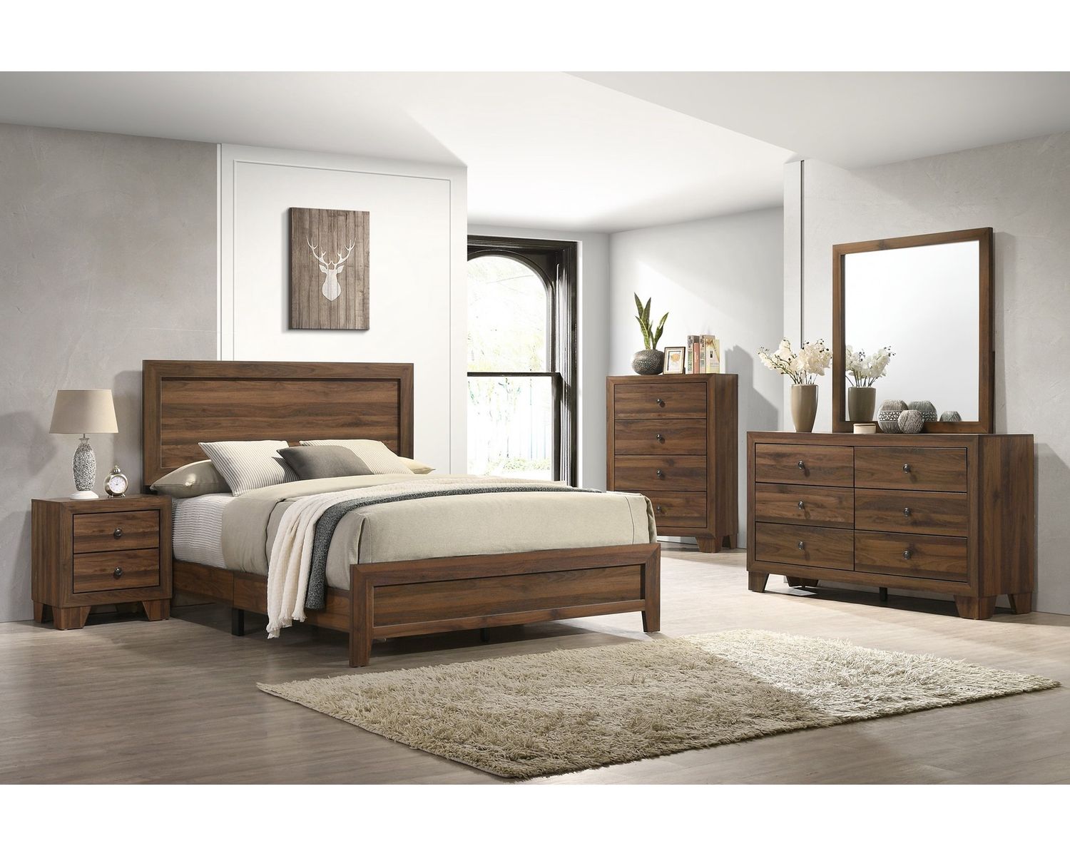 CM9250 Millie Dark, TYPE: QUEEN 5 PC BEDROOM SUITE