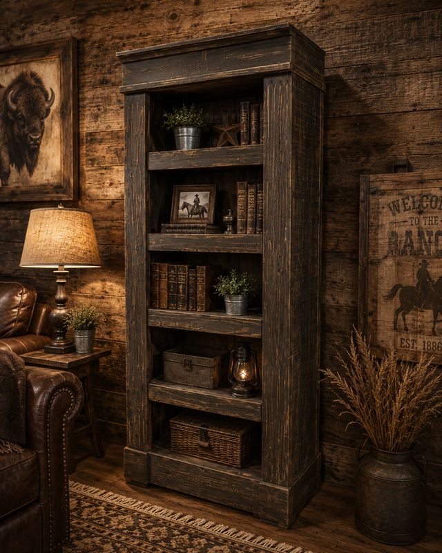 Hidden Gun and Valuables Bookcase