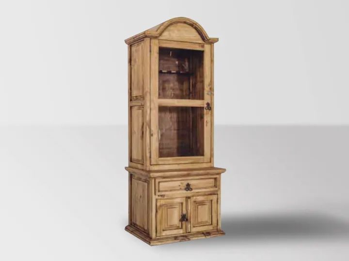 Locking Gun Cabinet 6 Guns, COLOR: NL, OPTIONS: W/ STAR