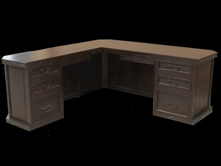 Sonora L Shape Desk, OPTIONS: LEFT RETURN