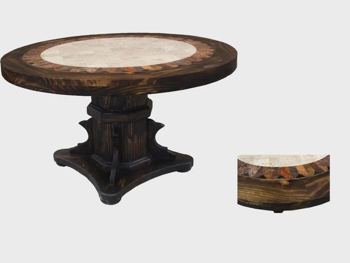 Round Table W/ marble star, OPTIONS: 48