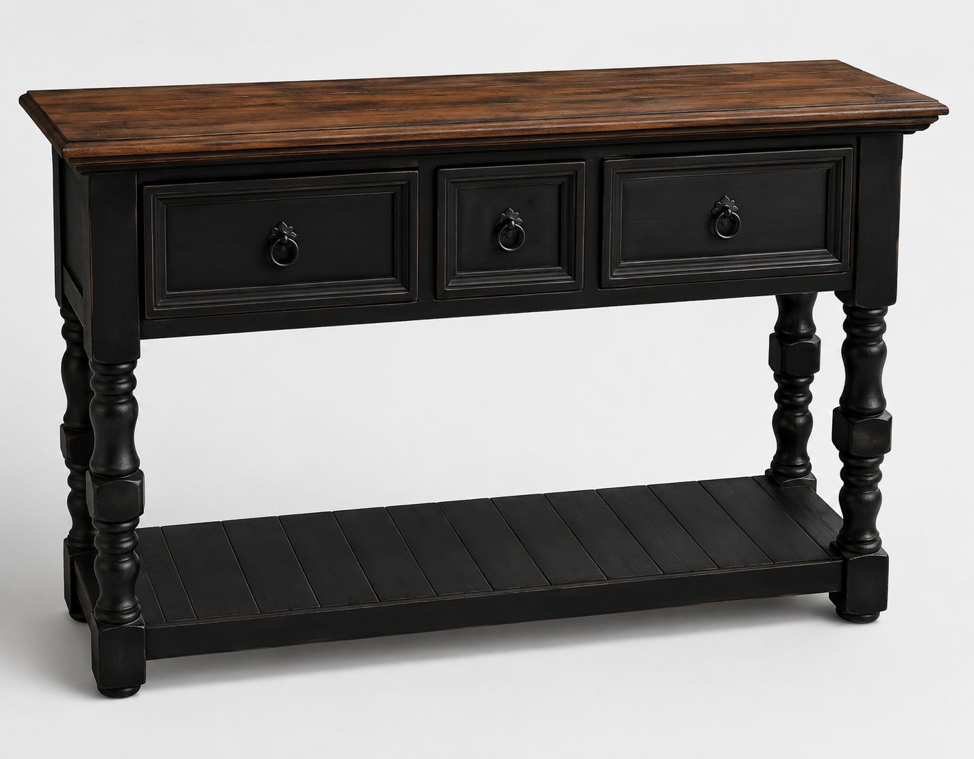 MISSION SOFA TABLE, COLOR: BLACK
