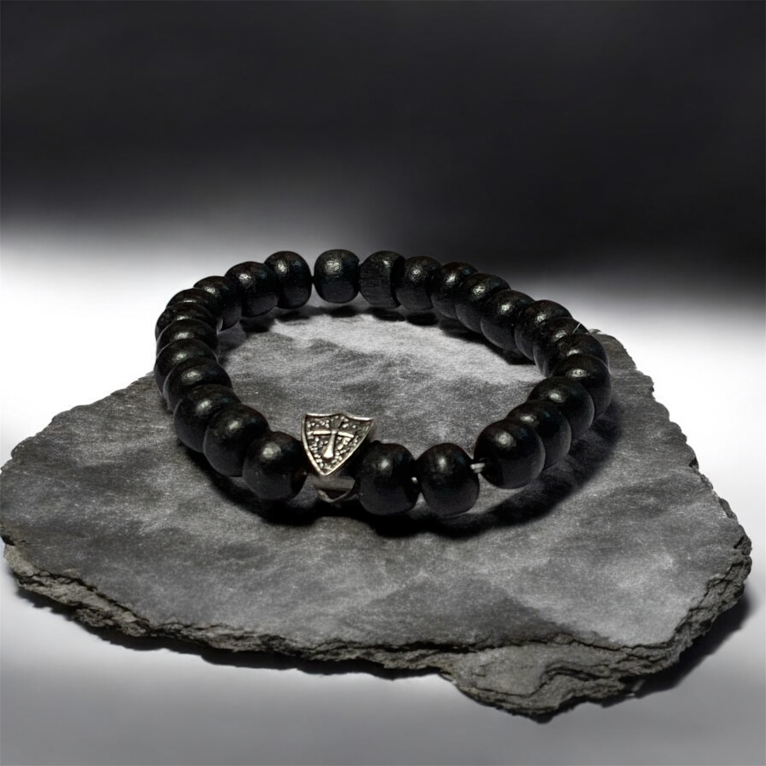Black Bead Bracelet