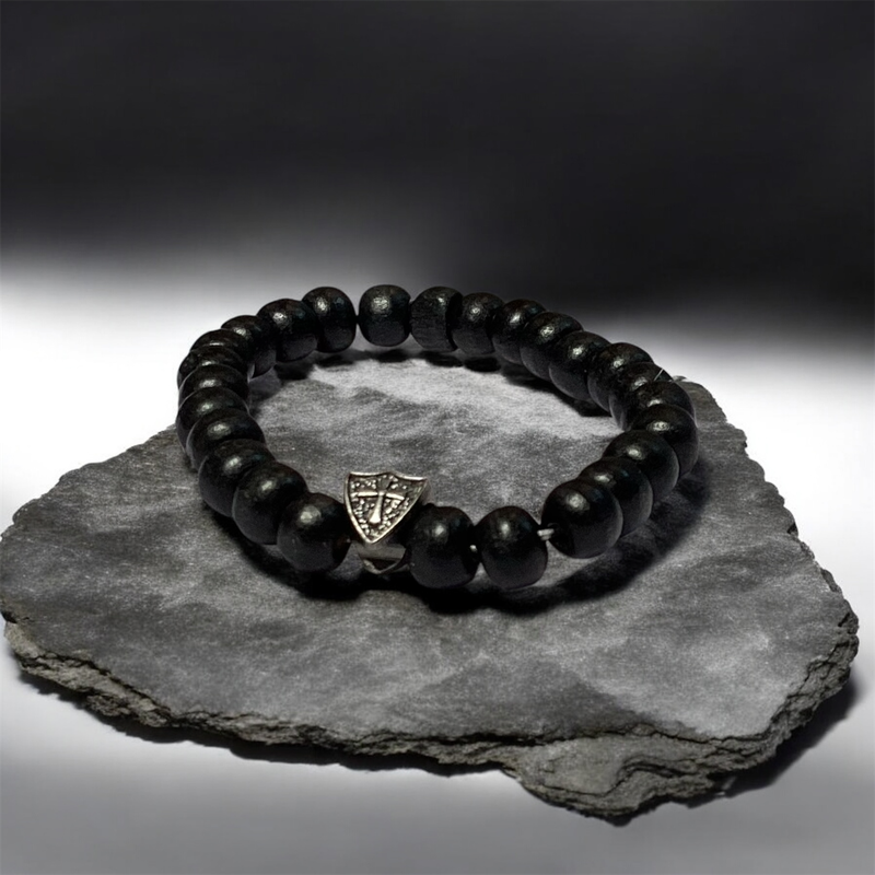 Black Bead Bracelet