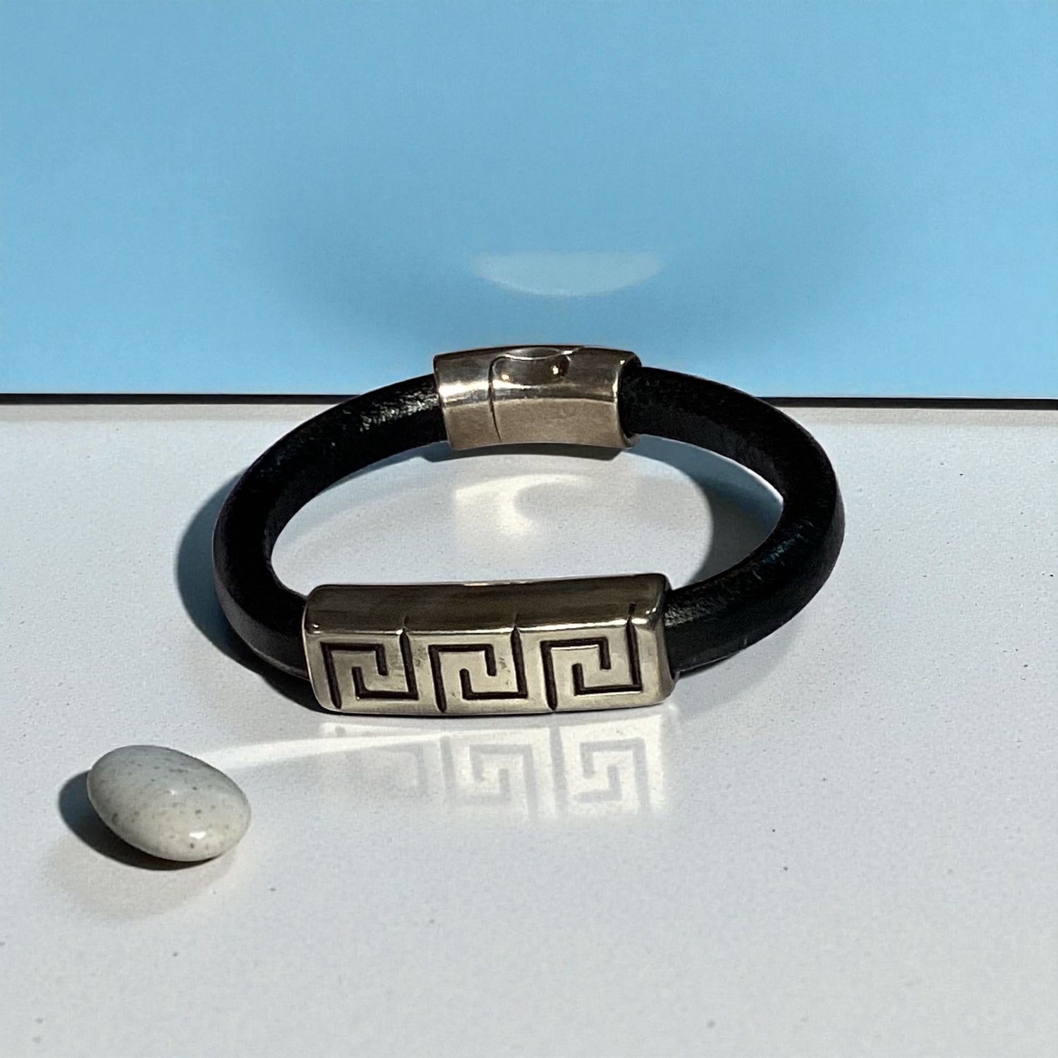 Black Leather Bracelet