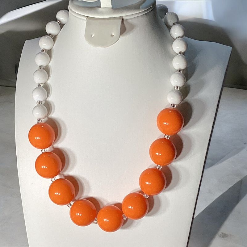 Bubble Orange Necklace