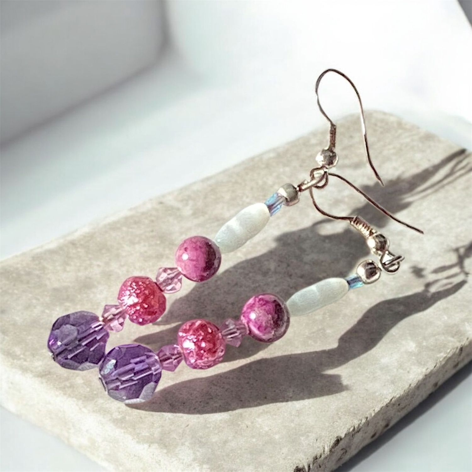 Purple-Pink Earrings