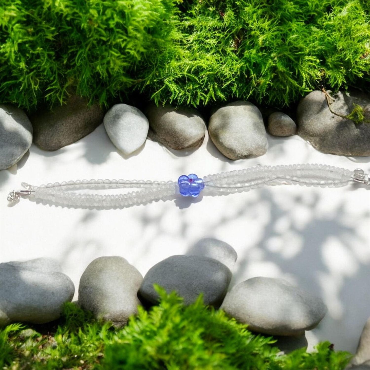 Blue Flower Bracelet