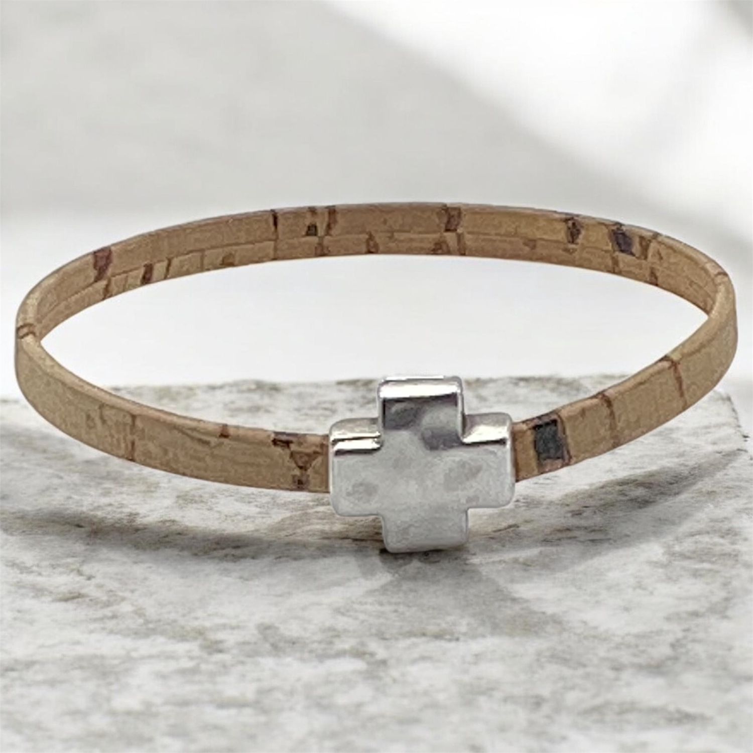 Silver Cross Bracelet