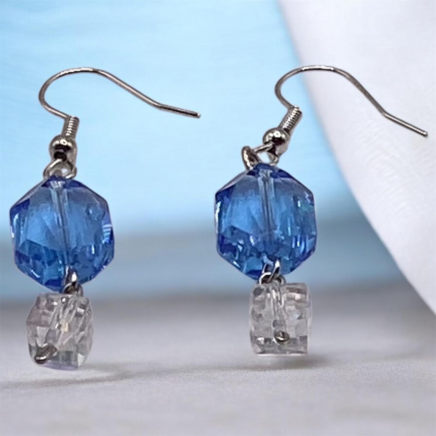 Blue Crystal Earrings