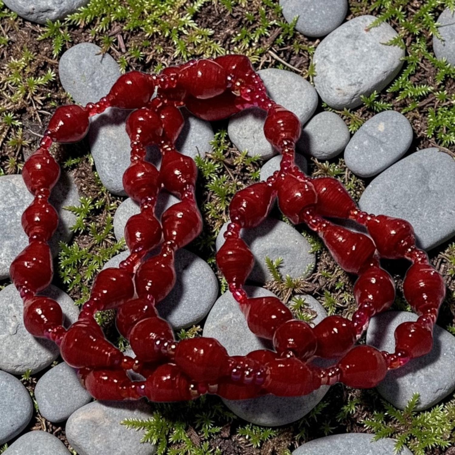 Red Paper Bracelet