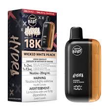 Hydra 18k Disposable Vape, Flavour: Wicked White Peach