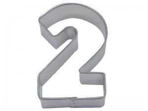 Number "2" Cookie Cutter (3")