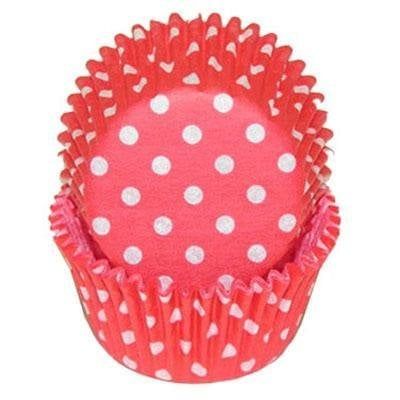 Red Polka Dot Baking Cups(approx 30-35ct)