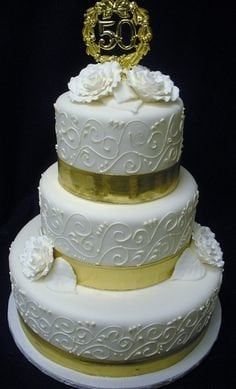 50th Anniversary Cake Plaque