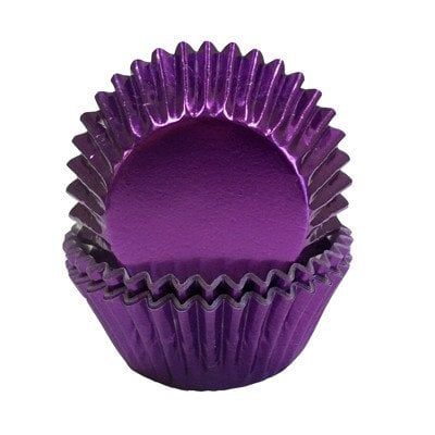 Purple Foil Mini Baking Cups (40-50ct)