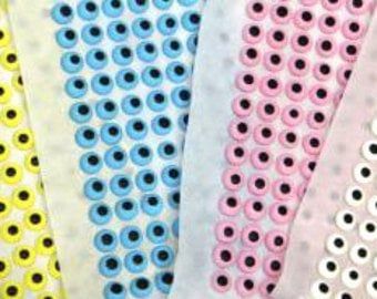 Royal Icing Eyes 3/8 inch (pink)