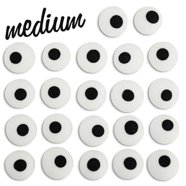 Royal Icing Eyes 3/8 inch (white) 60ct