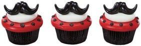 Moustache Cupcake Ring