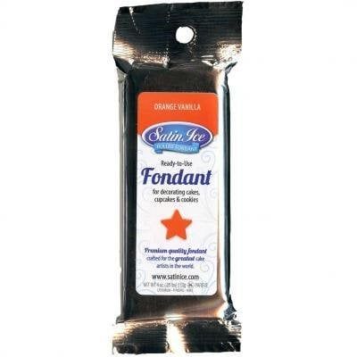 Satin Ice Fondant (Orange 4 oz)