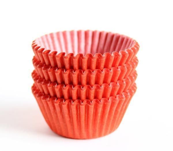 Orange Baking Cups Mini (45-55 ct)