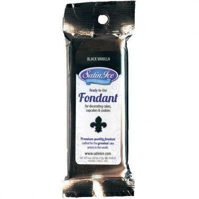 Satin Ice Fondant (Black 4.4 oz)