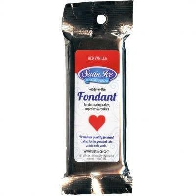 Satin Ice Fondant (Red 4.4 oz)