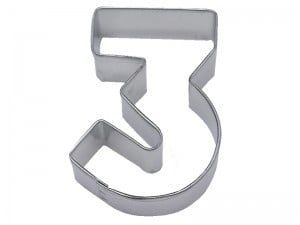 Number "3" Cookie Cutter