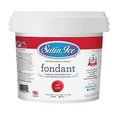 Satin Ice Rolled Fondant (Red) 2lb
